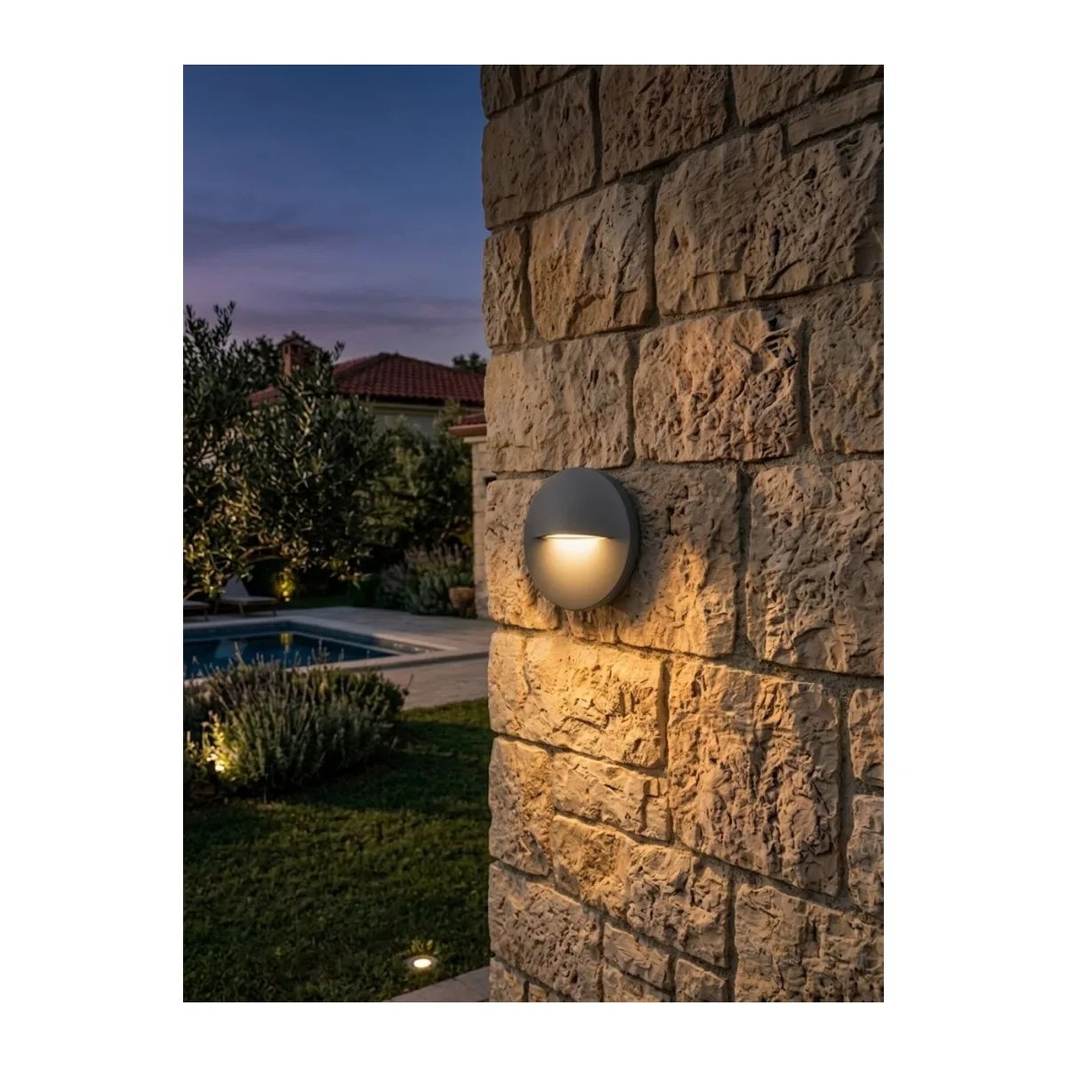 Antrasit Sıva Üstü LED Armatür – 3W 3000K Günışığı IP65 Dış Mekan Aydınlatma - Görsel 2