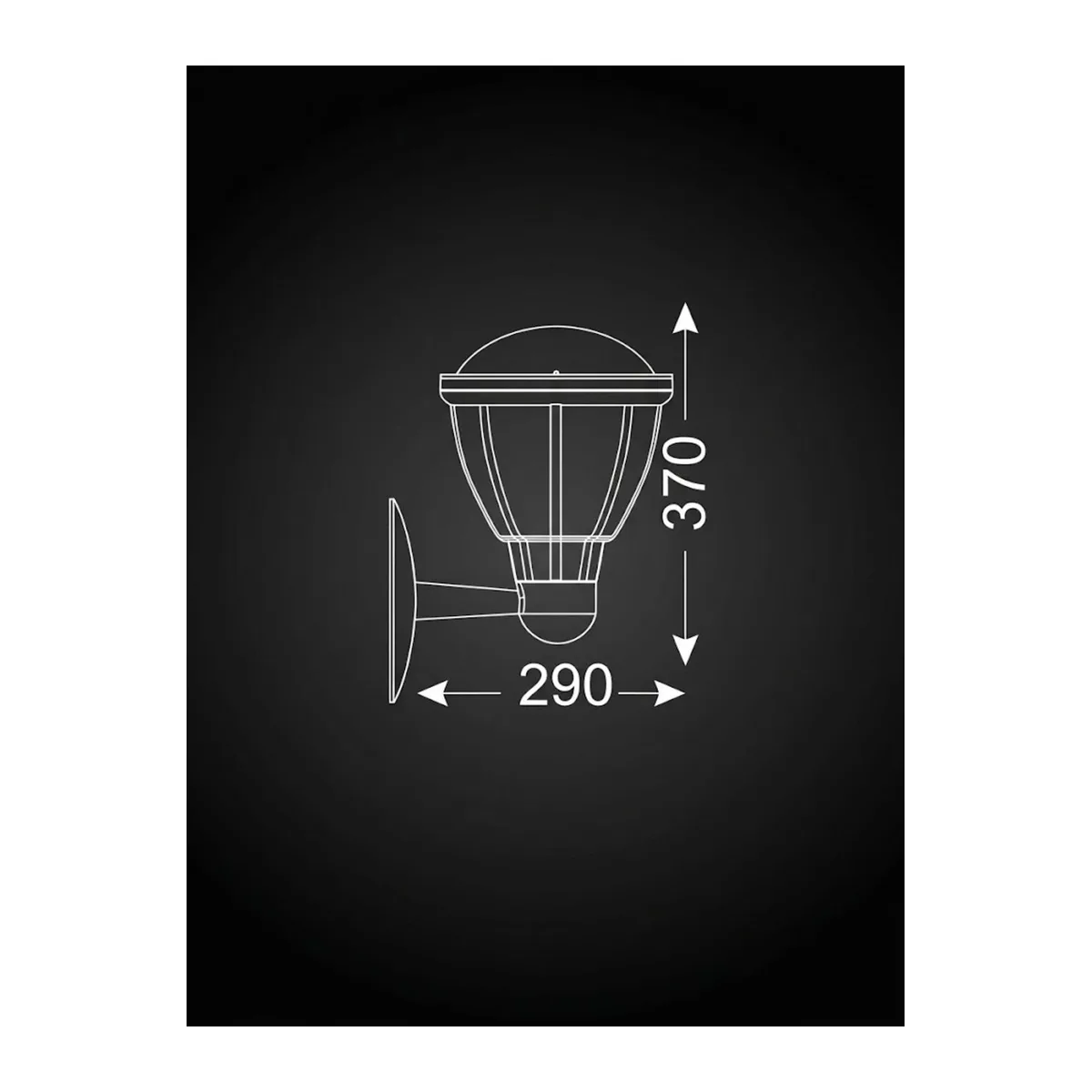 Modern Sardes PC Bahçe Armatürü - IP54 Dış Mekan Aydınlatma - Görsel 2