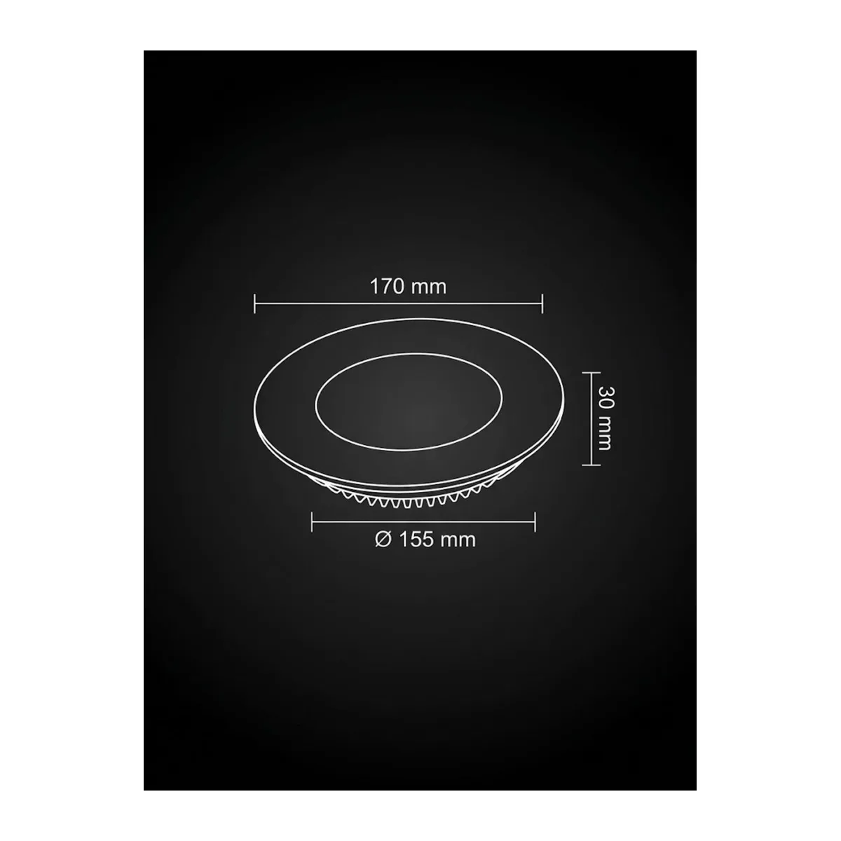 12W LED PANEL 4000K KIRIK BEYAZ 50.000 SAAT KULLANIM ÖMRÜ - Görsel 2